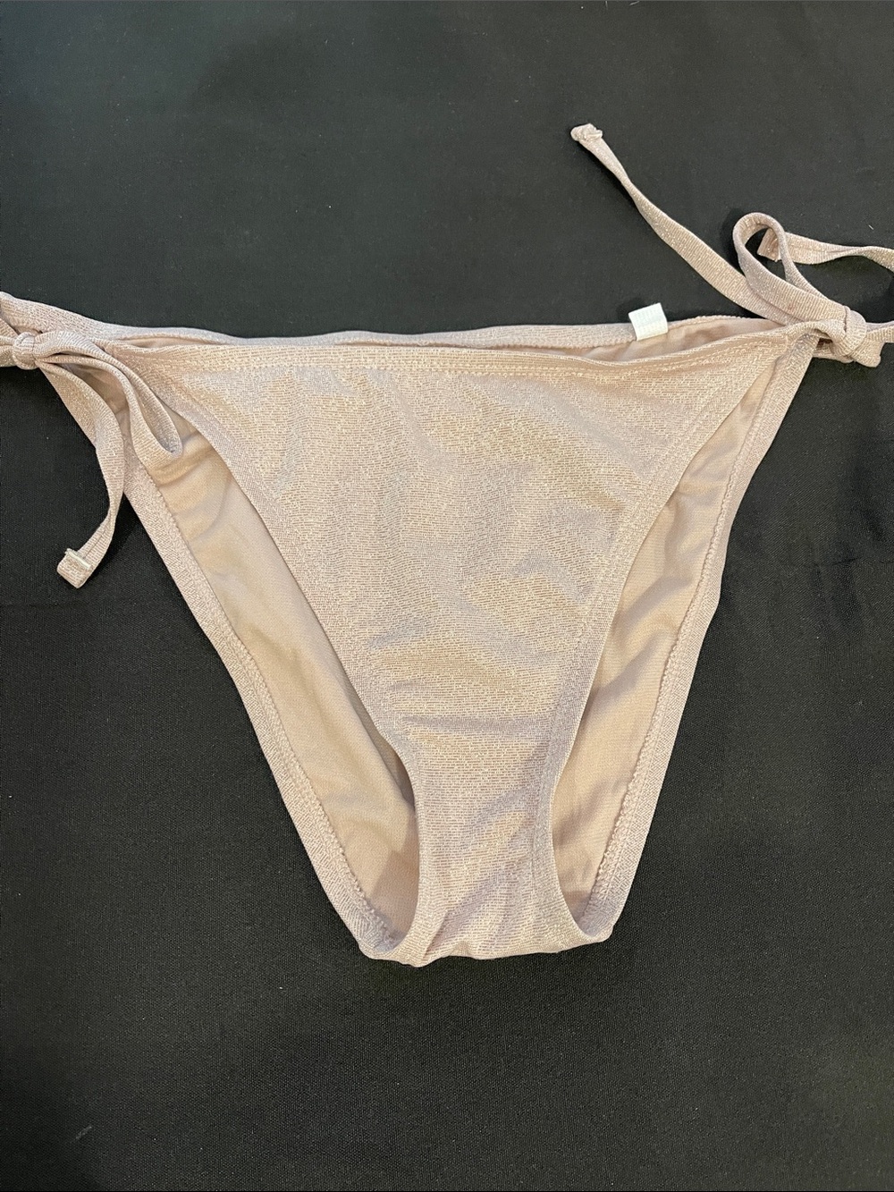 Shade & Shore Metallic Nude Bikini Bottom